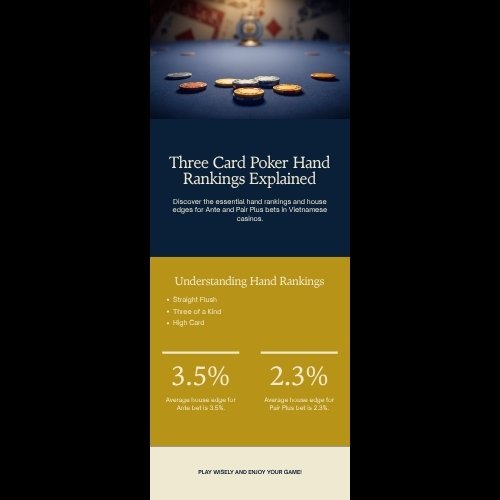 Infographic xep hang tay bai va house edge Three Card Poker tai AO88